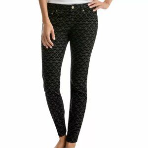 Vineyard Vines Corduroy Whale Tail Black and Gray Skinny Pants Size 8